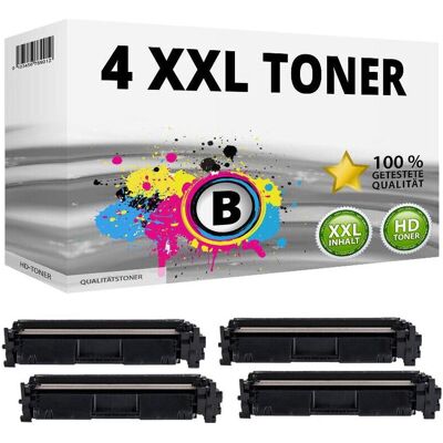 Druckfuxx, Toner, 4x XXL TONER PATRONE für HP 94 A CF 294A LaserJet Pro MFP M118dw M148dw M148fdw Druckfuxx, Toner, 4x XXL TONER PATRONE für HP 94 A CF 294A LaserJet Pro MFP M118dw M148dw M148fdw