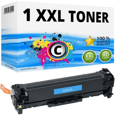 Druckfuxx, Toner, 1 XXL TONER für HP COLOR LASERJET CP 2025 CP 2025 DN CP 2025 N 304A CC531A CYAN Druckfuxx, Toner, 1 XXL TONER für HP COLOR LASERJET CP 2025 CP 2025 DN CP 2025 N 304A CC531A CYAN
