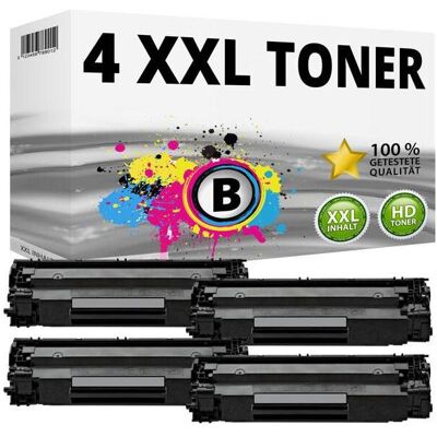 Druckfuxx, Toner, 4 Toner für HP LaserJet M1130 M1132 M1136 M1210 M1212 P1100 P1102w P1106 P1108 Druckfuxx, Toner, 4 Toner für HP LaserJet M1130 M1132 M1136 M1210 M1212 P1100 P1102w P1106 P1108
