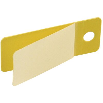 Brady, Etikettenrolle, LT-59x25-B7645-WR, Laminat(TM)-Anhänger + Laminat, Gelb, 59 x 25mm, mit Verstärkungsring (50 (59 mm) Brady, Etikettenrolle, LT-59x25-B7645-WR, Laminat(TM)-Anhänger + Laminat, Gelb, 59 x 25mm, mit Verstärkungsring (50 (59 mm)