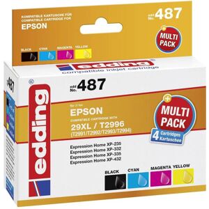 Edding, Druckerpatrone, Druckerpatronen Kombi-Pack ersetzt 29XL, T2996, T2991, T2992, T2993, T2994 (BK) Edding, Druckerpatrone, Druckerpatronen Kombi-Pack ersetzt 29XL, T2996, T2991, T2992, T2993, T2994 (BK)