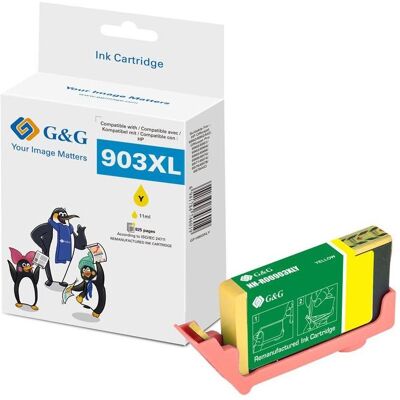 G&G, Druckerpatrone, Tintenpatrone kompatibel HP 903XL/ T6M11AE XL-Gelb (Y) G&G, Druckerpatrone, Tintenpatrone kompatibel HP 903XL/ T6M11AE XL-Gelb (Y)