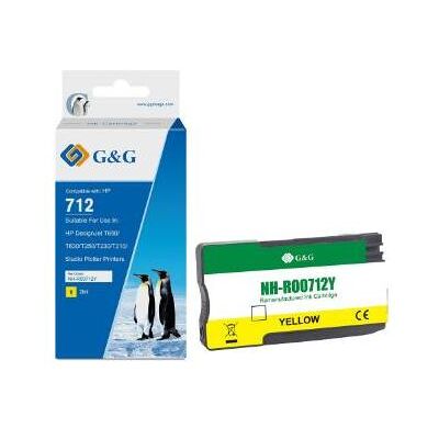 G&G, Druckerpatrone, Patrone HP 712 XL (3ED69A) permanent & wasserf. (29 ml) (BK) G&G, Druckerpatrone, Patrone HP 712 XL (3ED69A) permanent & wasserf. (29 ml) (BK)