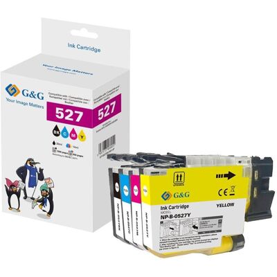 G&G, Druckerpatrone, Patrone Brother LC527VAL 1300 Seiten BK, 900 Farbseiten (BK) G&G, Druckerpatrone, Patrone Brother LC527VAL 1300 Seiten BK, 900 Farbseiten (BK)