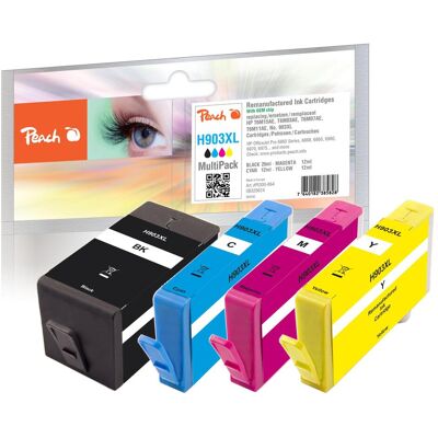 Peach, Druckerpatrone, Nr.903XL MultiPack REM,OEM,KOM (B, C, M, Y) Peach, Druckerpatrone, Nr.903XL MultiPack REM,OEM,KOM (B, C, M, Y)
