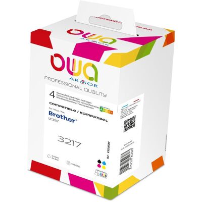 Armor OWA, Druckerpatrone, OWA Tinte Multipack komp. Brother LC3217 B/C/M/Y (550 S.) (B, C, M, Y) Armor OWA, Druckerpatrone, OWA Tinte Multipack komp. Brother LC3217 B/C/M/Y (550 S.) (B, C, M, Y)