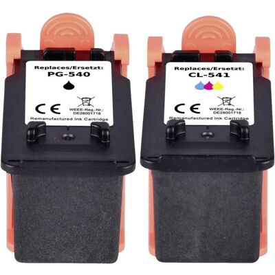Renkforce Tinten-Set - Kompatibel mit Canon PG-540 & CL-541 - Druckerpatronen Renkforce Tinten-Set - Kompatibel mit Canon PG-540 & CL-541 - Druckerpatronen