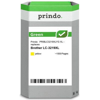 Prindo, Druckerpatrone, kompatibel mit Brother LC3219XLY (Y) Prindo, Druckerpatrone, kompatibel mit Brother LC3219XLY (Y)