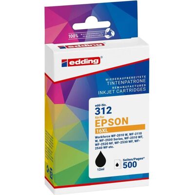 Edding T1631 Schwarz Druckerpatrone - Druckerpatrone Edding T1631 Schwarz Druckerpatrone - Druckerpatrone