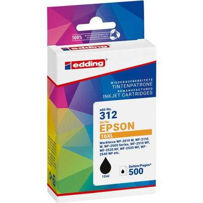 Edding T1631 Schwarz Druckerpatrone - Druckerpatrone Edding T1631 Schwarz Druckerpatrone - Druckerpatrone