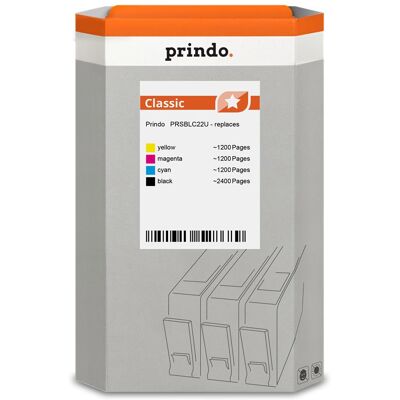 Prindo, Druckerpatrone, kompatibel mit Brother LC22U /// (BK, C, M, Y) Prindo, Druckerpatrone, kompatibel mit Brother LC22U /// (BK, C, M, Y)