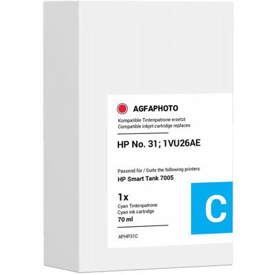 Agfaphoto, Druckerpatrone, kompatibel mit HP 31 (C) Agfaphoto, Druckerpatrone, kompatibel mit HP 31 (C)