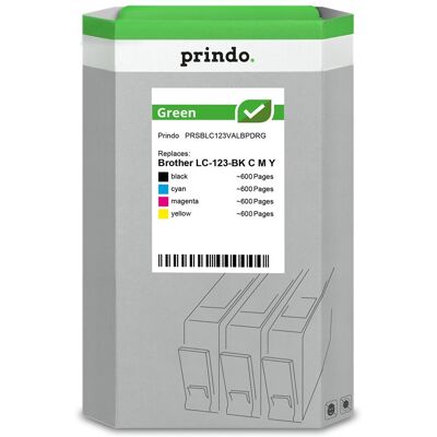 Prindo, Druckerpatrone, kompatibel mit Brother LC-123 /// Prindo, Druckerpatrone, kompatibel mit Brother LC-123 ///