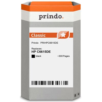 Prindo, Druckerpatrone, kompatibel mit HP 15 (BK) Prindo, Druckerpatrone, kompatibel mit HP 15 (BK)