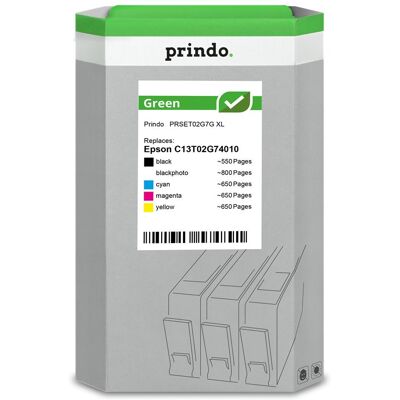 Prindo, Druckerpatrone, kompatibel mit Epson 202XL /SchwarzFoto/// (BK, C, M, Y) Prindo, Druckerpatrone, kompatibel mit Epson 202XL /SchwarzFoto/// (BK, C, M, Y)