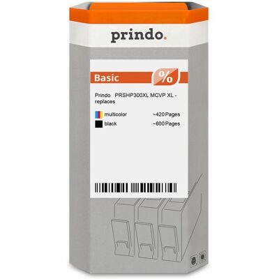 Prindo, Druckerpatrone, Basic XL Multipack Noir(e) / Plusieurs couleurs (PRSHP300XL MCVP) (BK) Prindo, Druckerpatrone, Basic XL Multipack Noir(e) / Plusieurs couleurs (PRSHP300XL MCVP) (BK)