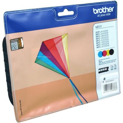 Brother LC223 - 4er Pack - Mehrfarbig - Tintenpatronen - MFC-Serie Brother LC223 - 4er Pack - Mehrfarbig - Tintenpatronen - MFC-Serie
