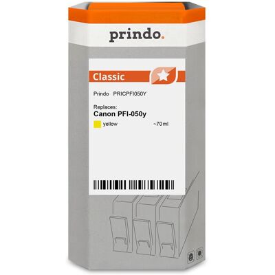 Prindo, Druckerpatrone, kompatibel mit Canon PFI-050y (Y) Prindo, Druckerpatrone, kompatibel mit Canon PFI-050y (Y)