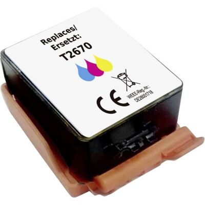 Renkforce, Druckerpatrone, Druckerpatrone ersetzt Epson T2670 267 C13T26704010 Kompatibel Color RF-ET267CMY (Color) Renkforce, Druckerpatrone, Druckerpatrone ersetzt Epson T2670 267 C13T26704010 Kompatibel Color RF-ET267CMY (Color)