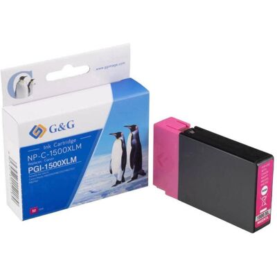 G&G, Druckerpatrone, Druckerpatrone ersetzt PGI-1500XL M (M) G&G, Druckerpatrone, Druckerpatrone ersetzt PGI-1500XL M (M)
