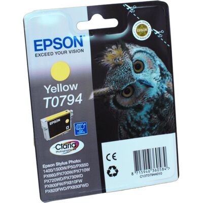 Epson Druckerpatrone, T0794 Claria Photographic (Y) Epson Druckerpatrone, T0794 Claria Photographic (Y)