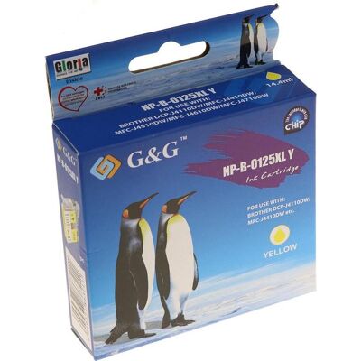 G&G, Druckerpatrone, Tintenpatrone kompatibel mit Brother LC-125XLY Gelb (Y) G&G, Druckerpatrone, Tintenpatrone kompatibel mit Brother LC-125XLY Gelb (Y)