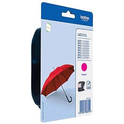Brother LC225XLM Magenta Tintenpatrone - 1200 Seiten Brother LC225XLM Magenta Tintenpatrone - 1200 Seiten