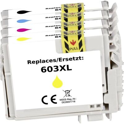 Renkforce Epson 603 Kompatible Tintenpatrone - Schwarz, Cyan, Magenta Renkforce Epson 603 Kompatible Tintenpatrone - Schwarz, Cyan, Magenta