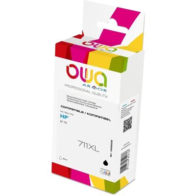 Armor OWA, Druckerpatrone, 711BK ink cartridge 1 pc(s) Compatible Black (B) Armor OWA, Druckerpatrone, 711BK ink cartridge 1 pc(s) Compatible Black (B)