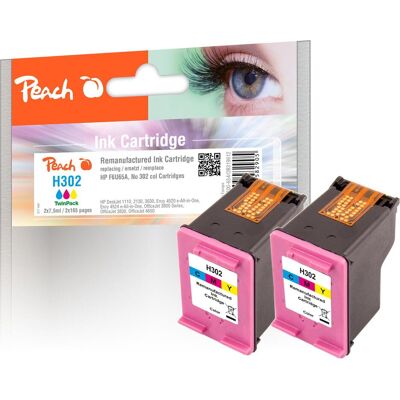 Peach, Druckerpatrone, Tinte HP Nr. 302 (F6U65A) 2x Color (C, M, Y) Peach, Druckerpatrone, Tinte HP Nr. 302 (F6U65A) 2x Color (C, M, Y)