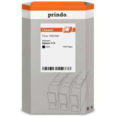 Prindo, Druckerpatrone, kompatibel mit Epson 113 (BK) Prindo, Druckerpatrone, kompatibel mit Epson 113 (BK)