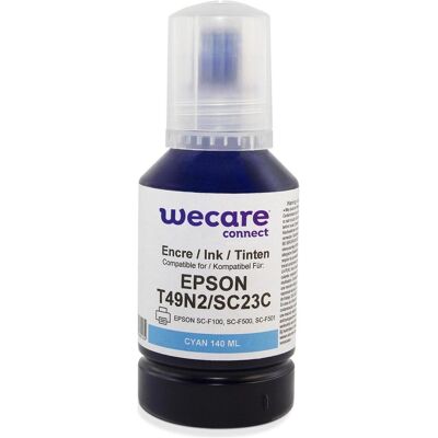 2x Wecare, Druckerpatrone, Tinte T49N2 Cyan 2x Wecare, Druckerpatrone, Tinte T49N2 Cyan