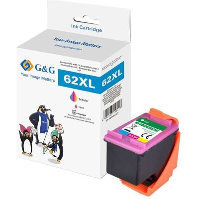 G&G, Druckerpatrone, Tintenpatrone kompatibel mit HP 62XL/ C2P07AN Color G&G, Druckerpatrone, Tintenpatrone kompatibel mit HP 62XL/ C2P07AN Color