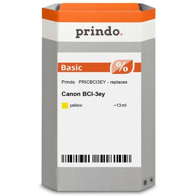 Prindo, Druckerpatrone, kompatibel mit Canon BCI-3ey (Y) Prindo, Druckerpatrone, kompatibel mit Canon BCI-3ey (Y)