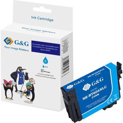 G&G, Druckerpatrone, Tintenpatrone Cyan ersetzt Epson 604XL G&G, Druckerpatrone, Tintenpatrone Cyan ersetzt Epson 604XL