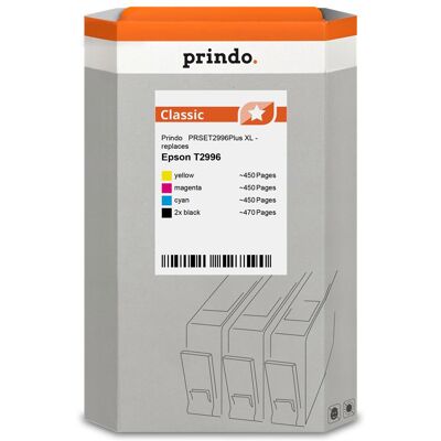 Prindo, Druckerpatrone, kompatibel mit Epson 29XL /// (BK, C, M, Y) Prindo, Druckerpatrone, kompatibel mit Epson 29XL /// (BK, C, M, Y)