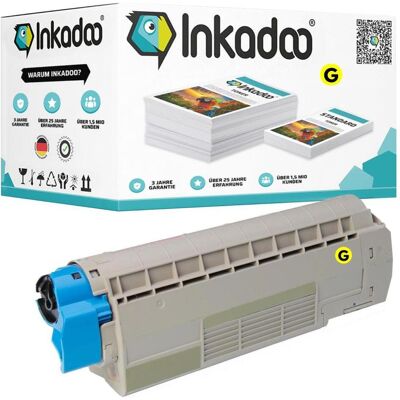 Inkadoo, Toner, Toner kompatibel zu OKI 46490605 Toner, gelb Gelb (Y) Inkadoo, Toner, Toner kompatibel zu OKI 46490605 Toner, gelb Gelb (Y)