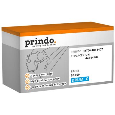 Prindo, Toner, kompatibel mit OKI 44844407 (C) Prindo, Toner, kompatibel mit OKI 44844407 (C)