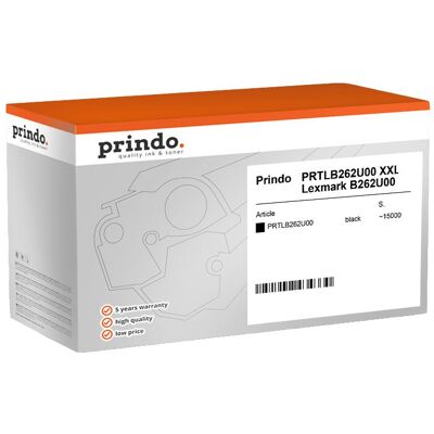 Prindo, Toner, kompatibel mit Lexmark B262U00 (BK) Prindo, Toner, kompatibel mit Lexmark B262U00 (BK)