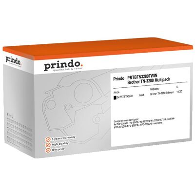 Prindo, Toner, kompatibel mit Brother TN-3280 (BK) Prindo, Toner, kompatibel mit Brother TN-3280 (BK)