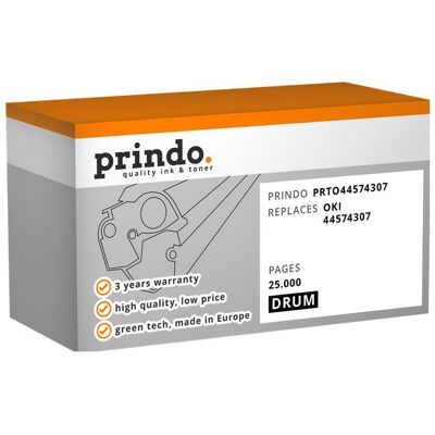 Prindo, Toner, kompatibel mit OKI 44574307 (BK) Prindo, Toner, kompatibel mit OKI 44574307 (BK)