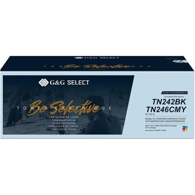 G&G Brother TN-242/246 Kompatibles Toner-Set - Professionelle Qualität G&G Brother TN-242/246 Kompatibles Toner-Set - Professionelle Qualität