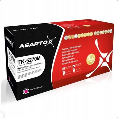 Asaro, Toner, Asarto TK5270M Magenta Toner 6000 Pages Printer Cartridge Asaro, Toner, Asarto TK5270M Magenta Toner 6000 Pages Printer Cartridge