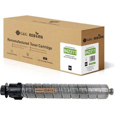 G&G, Toner, Reborn-Toner kompatibel mit Ricoh 842311 BK (BK) G&G, Toner, Reborn-Toner kompatibel mit Ricoh 842311 BK (BK)