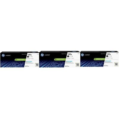 HP Toner, 139A Toner Zwart Triple Pack HP Toner, 139A Toner Zwart Triple Pack