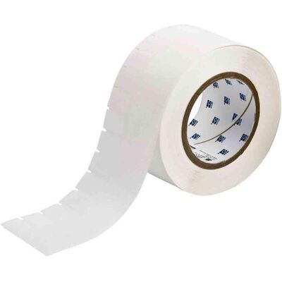 Brady, Etikettenrolle, THT-153-461-3, Polyester, selbstlaminierend, Wei/Transparent, 15,24 x 25,4(66,68)mm, perman (71.76 mm) Brady, Etikettenrolle, THT-153-461-3, Polyester, selbstlaminierend, Wei/Transparent, 15,24 x 25,4(66,68)mm, perman (71.76 mm)