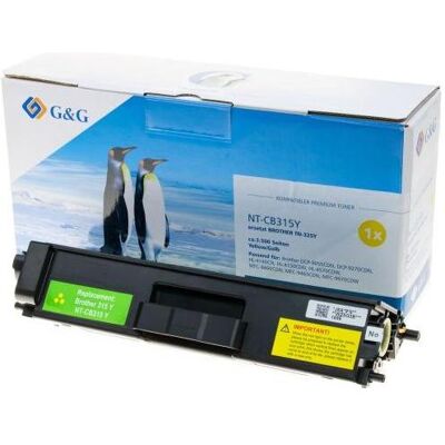 G&G, Toner, Kompatibler Toner Gelb, Brother TN-325Y, 3500 (Y) G&G, Toner, Kompatibler Toner Gelb, Brother TN-325Y, 3500 (Y)