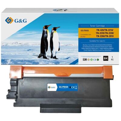 G&G, Toner, Toner kompatibel mit Brother TN-2210 (BK) G&G, Toner, Toner kompatibel mit Brother TN-2210 (BK)