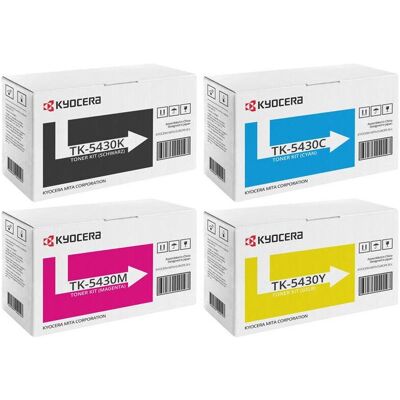 Kyocera Toner, 4x Original Toner TK-5430 ECOSYS MA2100cfx MA2100cwfx PA2100cwx PA2100cx Kyocera Toner, 4x Original Toner TK-5430 ECOSYS MA2100cfx MA2100cwfx PA2100cwx PA2100cx
