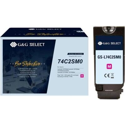 G&G, Toner, Kompatibler Toner ersetzt 74C2SME – SELECT, 7 Seiten G&G, Toner, Kompatibler Toner ersetzt 74C2SME – SELECT, 7 Seiten